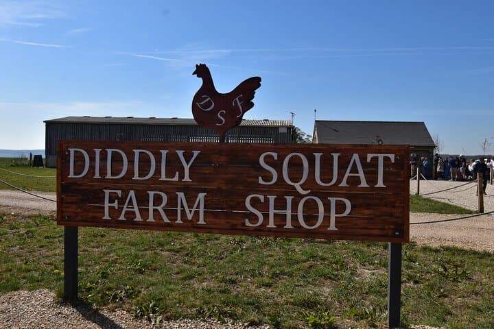 Our first stop will be Diddly Squat Farm. Here you can stop for a bite to eat, shop in the Farm Shop and see where all of Jeremy's farming adventures began.