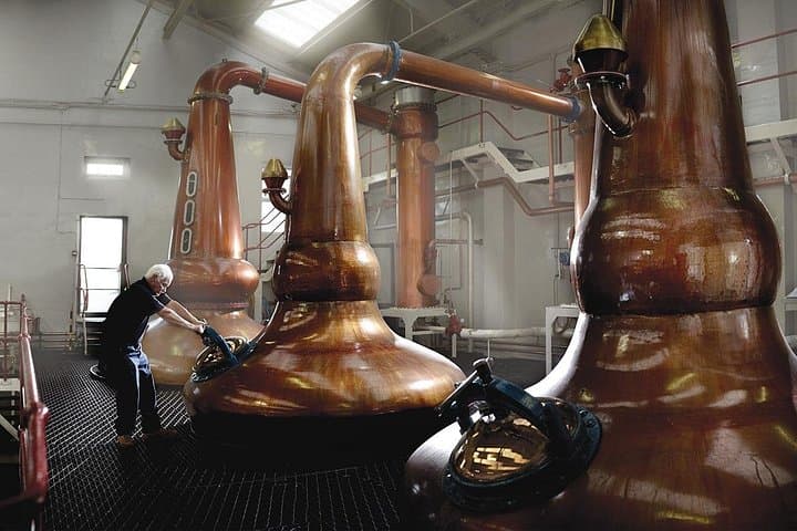 You'll see each stage of whisky production on a guided tour through a working traditional distillery.