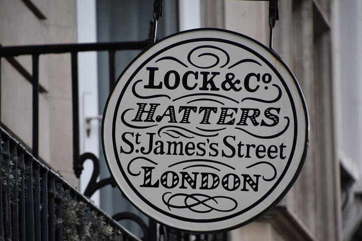 Lock and Co Hatters where Sir Winston would purchase a range of hats including the silk top hat he wore his wedding day.