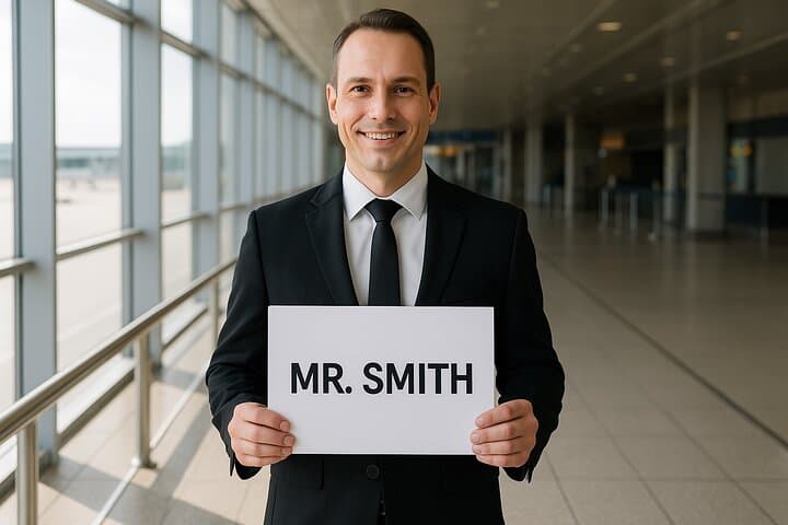 Meet and Greet Service – Your driver will welcome you in the arrivals hall with a name board and assist you to your vehicle for a smooth, stress-free transfer.