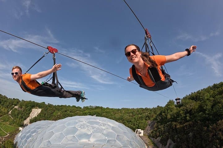 England’s Fastest Zipline at the Eden Project