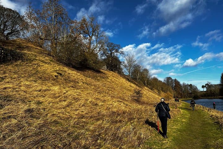 Roxburgh Castle on the banks of the Teviot