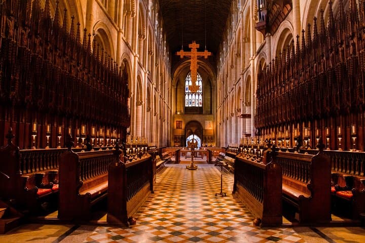 Inside Peterborough Cathedral