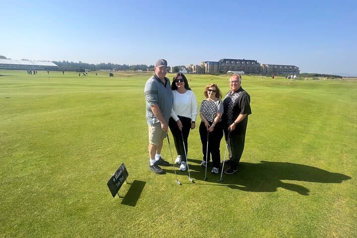 Golfing on the 'himalayas' in St Andrews
