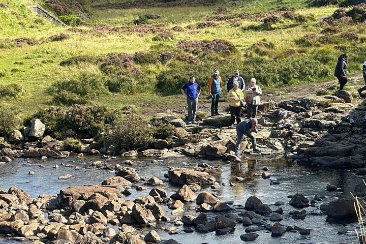 Washing our faces in enchanted Water at Sligachan