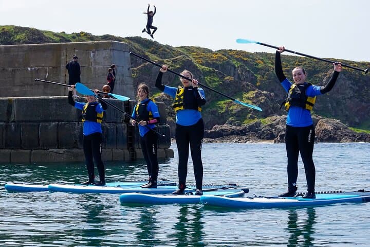 Stand Up Paddleboarding Lesson in Historic Portknockie Harbour