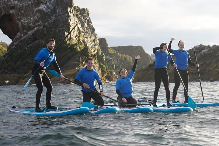 Stand Up Paddleboarding Lesson in Historic Portknockie Harbour