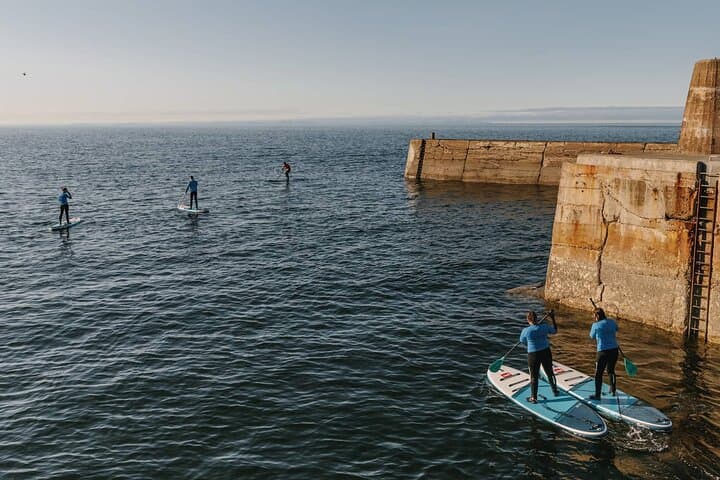 Stand Up Paddleboarding Lesson in Historic Portknockie Harbour