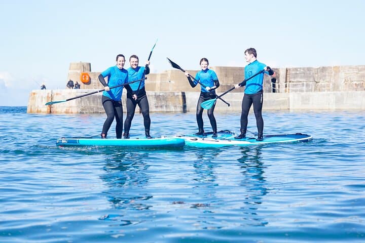 Stand Up Paddleboarding Lesson in Historic Portknockie Harbour