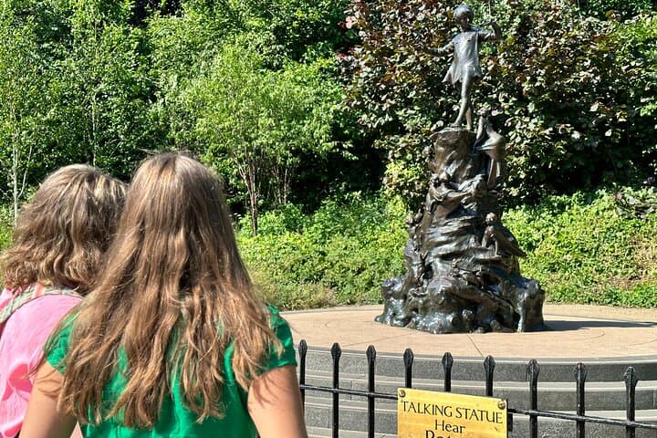 In front of Peter Pan Statue