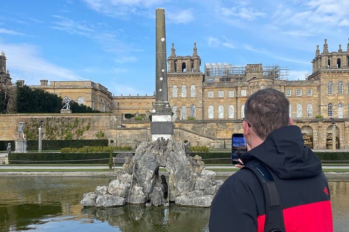 Blenheim Palace formal gardens.
