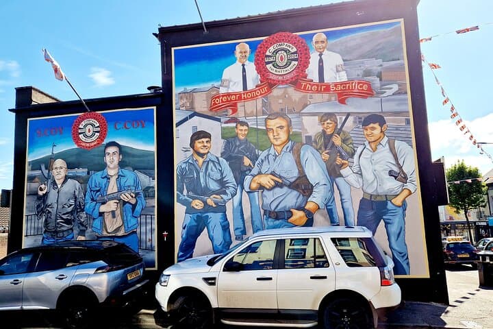 Mural to S and C companies of the 1st Battalion, Ulster Volunteer Force on the Shankill.