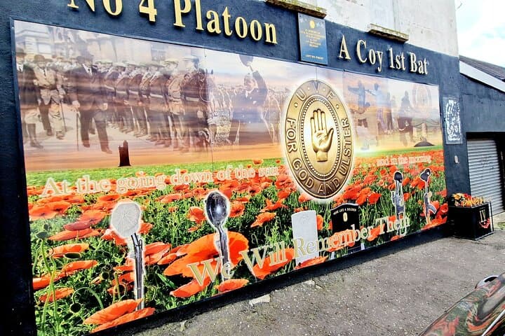 Mural to No.4 Platoon, A Company, 1st Battalion, Ulster Volunteer Force.