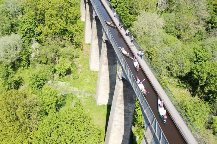 The best way to see the Pontcysyllte Aqueduct - from a canoe. Join us for an authentic Welsh waterway adventure.