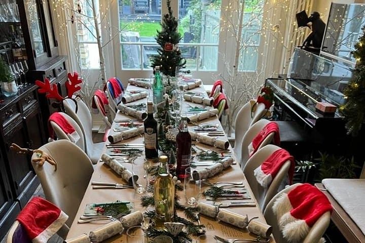 London Christmas Special Cooking Class with 5 Course Dinner