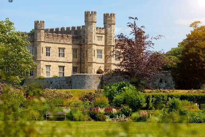 Discover the stunning exterior of Leeds Castle, often called the 'loveliest castle in the world