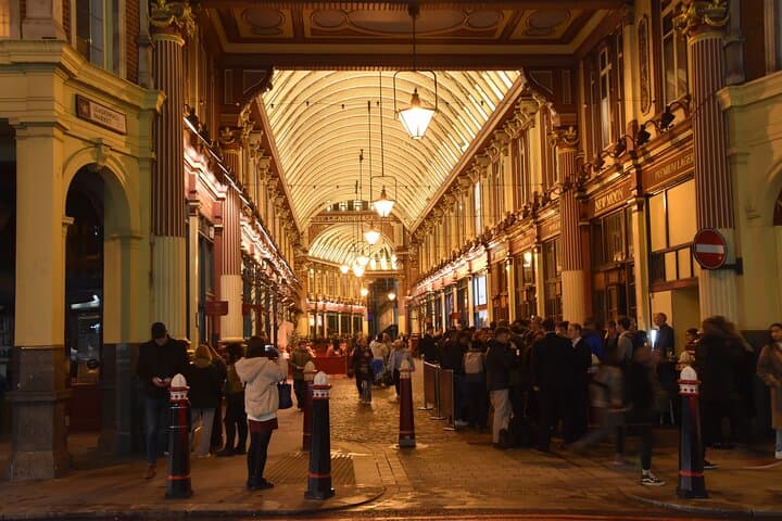 Leadenhall Market, where your tour will finish.