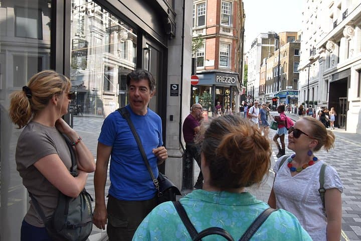 Our guide Michael leading a group on our Rock and Roll Tour