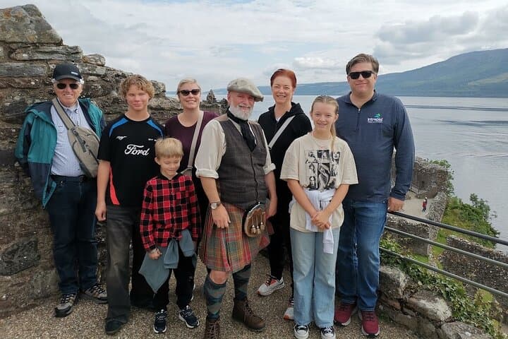 at Urquhart Castle ruins