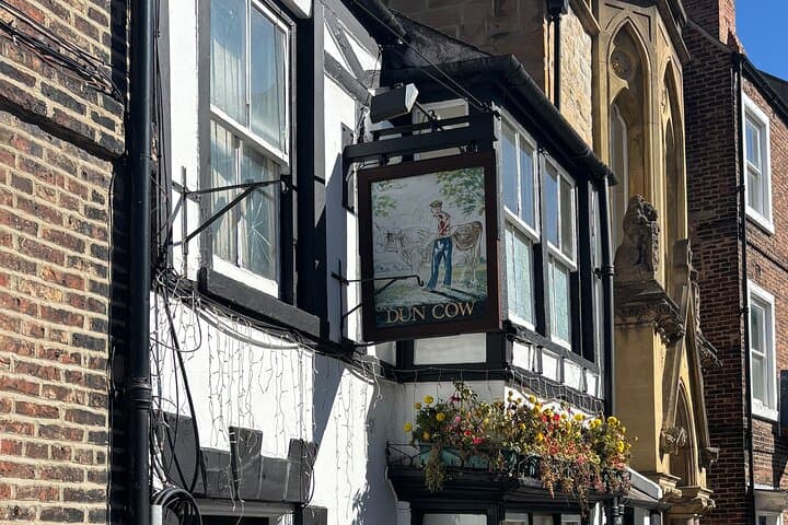 The Dun Cow is one of the many historic pubs in Durham centre