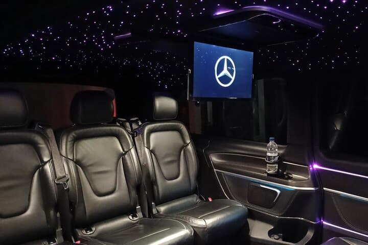 The interior of the vehicle