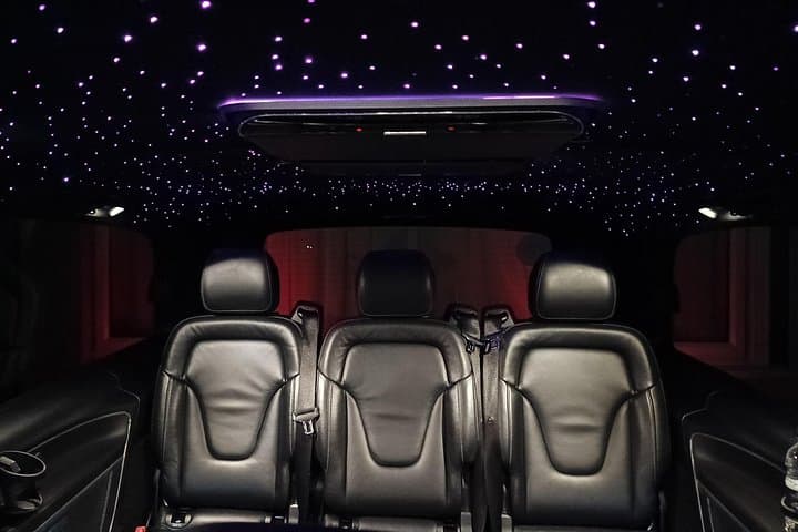 The three forward facing seats.