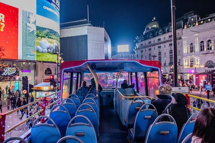 Christmas Lights Open Top Bus Tour in London