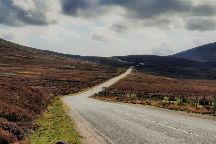 A road in the Cairngorms National Park