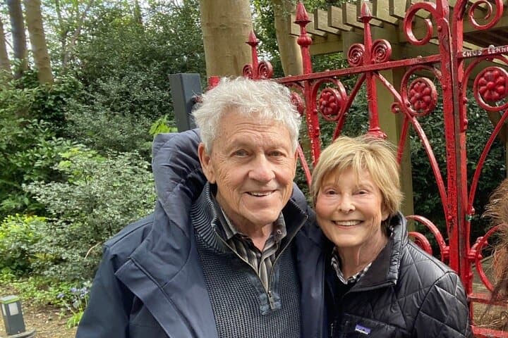 In the sunken gardens at Strawberry Field.