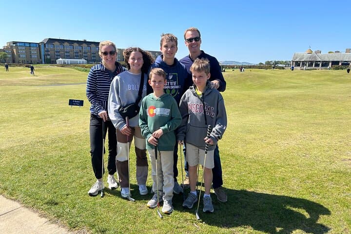 Our guests enjoying the Himalayas overlooking the Old Course Hotel