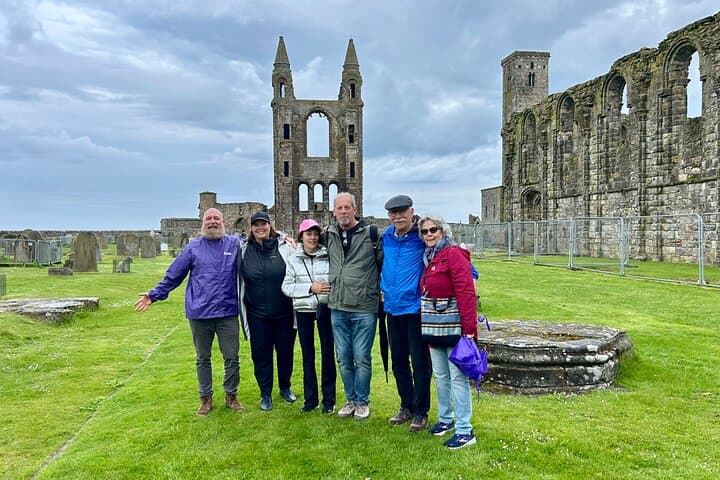Exploring St Andrews Cathedral.