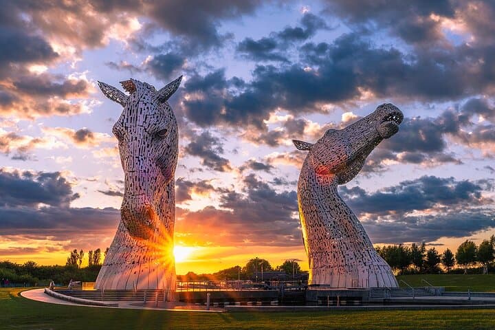 Kelpies at Sunset