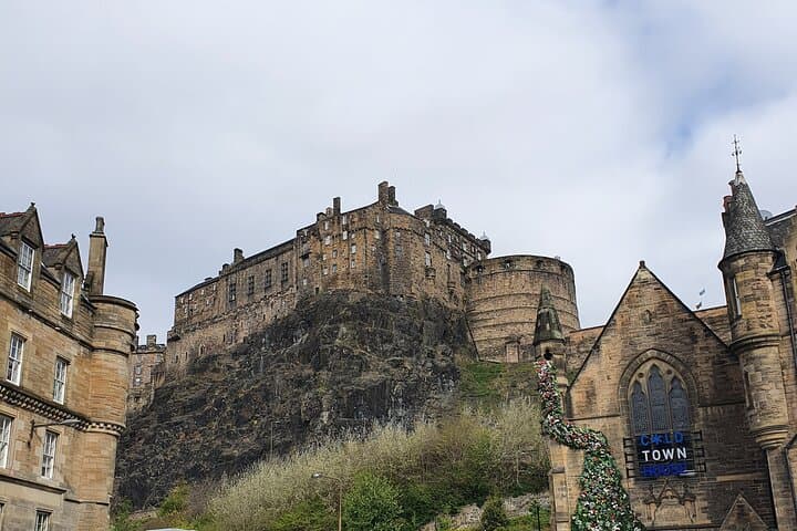 Edinburgh Castle from the Grassmarket