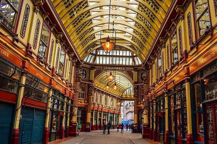 Leadenhall Market where Hagrid and Harry venture towards the Leaky Cauldron in the first film!