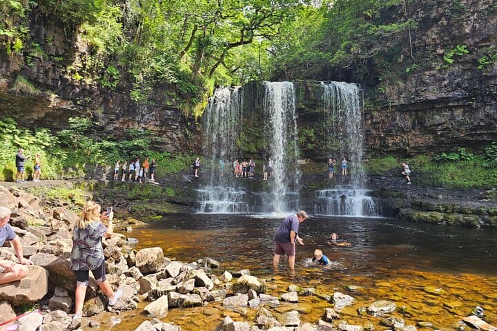 Bathing in the water
