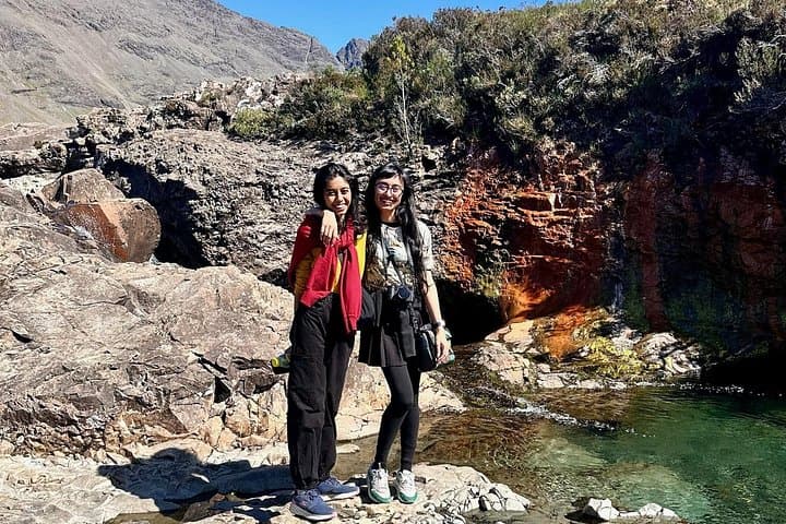 Enjoying the Fairy Pools