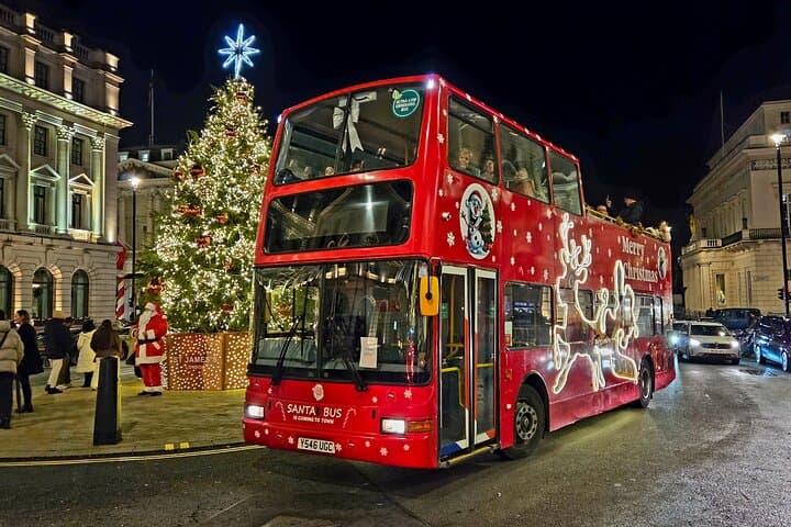 Christmas Lights Open Top Bus Tour in London