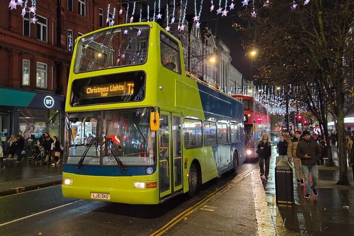 Christmas Lights Open Top Bus Tour in London