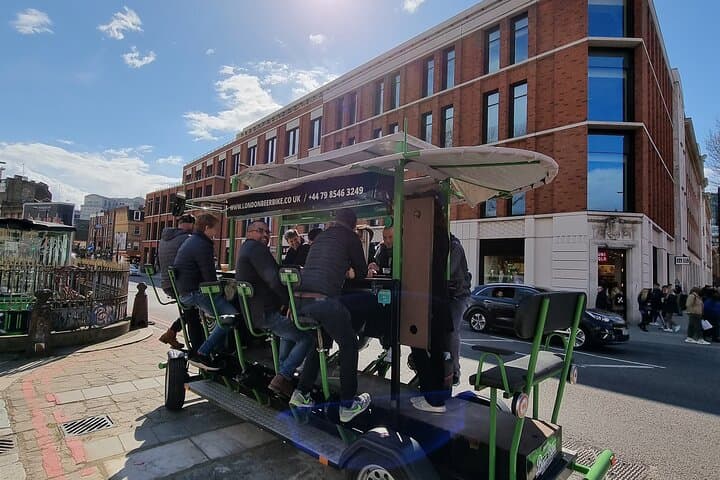Brighton Beer Bike Drinks on Board