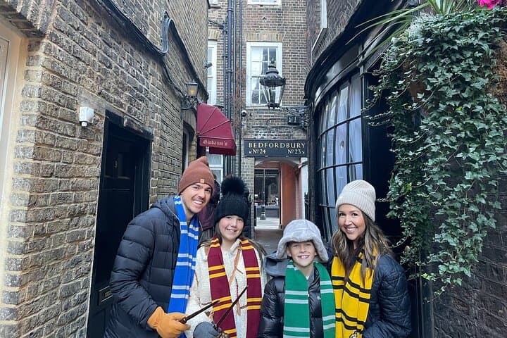 All four houses represented at the Diagon Alley
