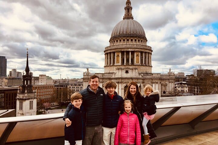 In front of the iconic St Paul's Cathedral