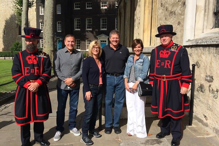 Meeting the guards of the Tower of London
