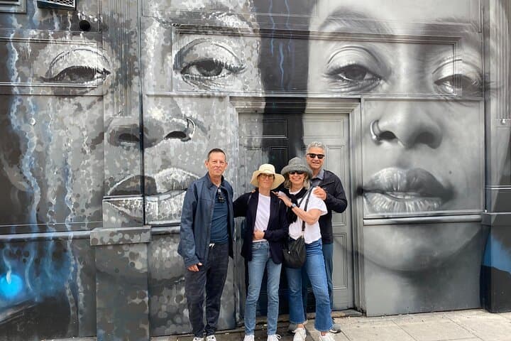 In front of some famous faces