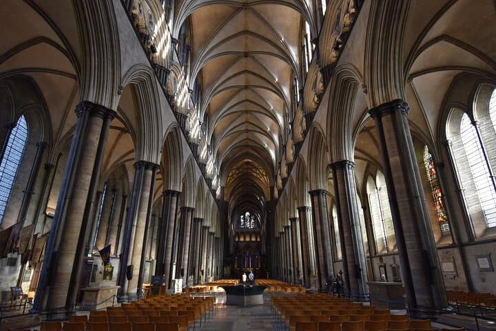 Marvel in the stunning Gothic beauty of Sailsbury Cathedral.