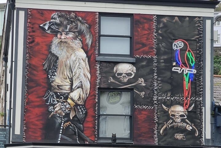 Blackheart Mural on IScream. Brixham Harbour 2025.