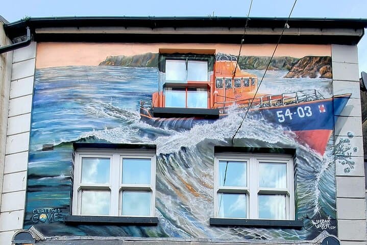 RNLI mural painted 2025 on Holly Anne's Design Studio.