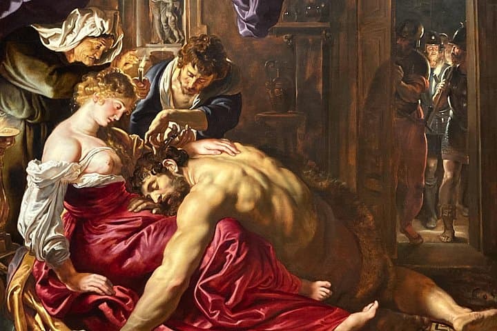 The Traitor Woman, in Rubens' painting Samson and Dalila (detail)