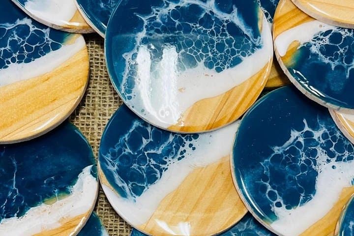Beginner Epoxy Resin Class: Create Your Own Seascape Coasters