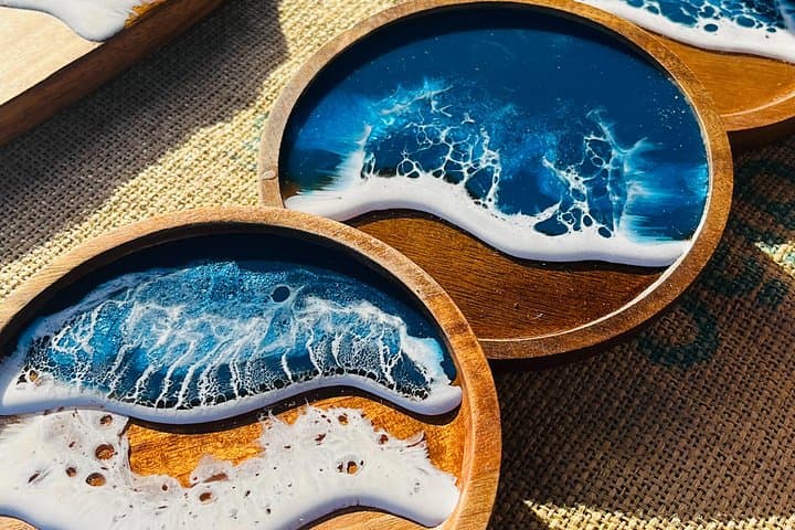 Beginner Epoxy Resin Class: Create Your Own Seascape Coasters