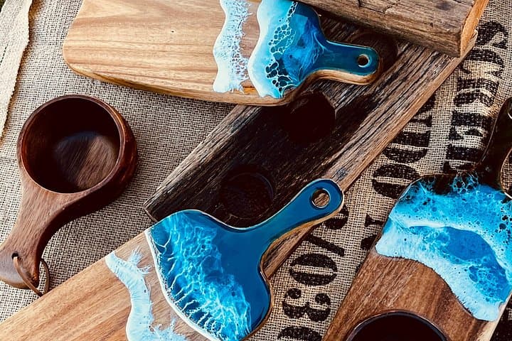 Beginner Epoxy Resin Class: Create Your Own Seascape Coasters